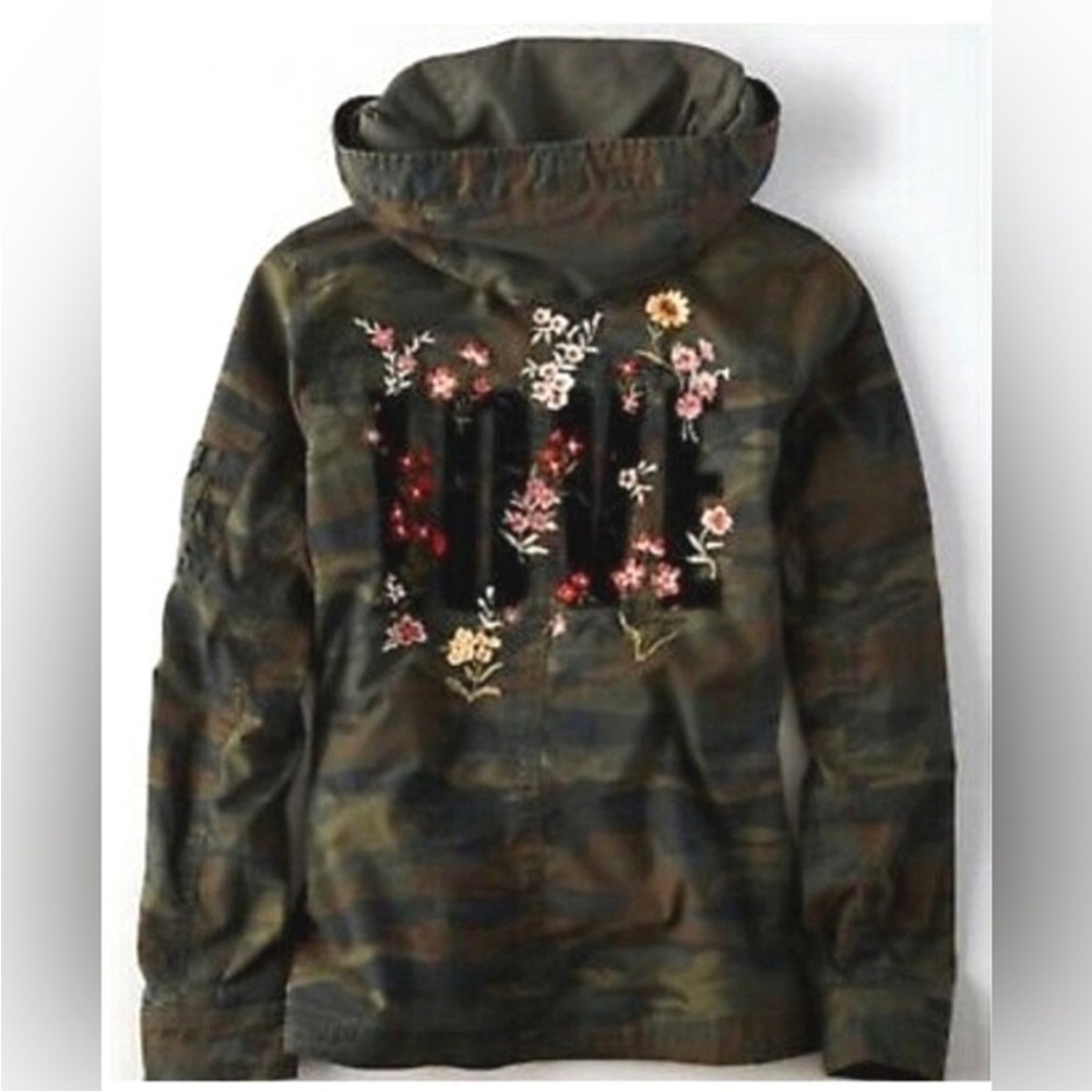 American Eagle Outfitters “LOVE” Embroidered Jacket - Picture 3 of 16